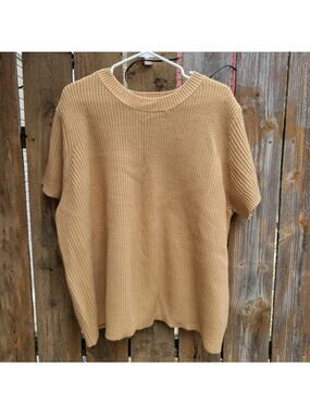Jessica London Tan Acrylic Shirt Size 1X